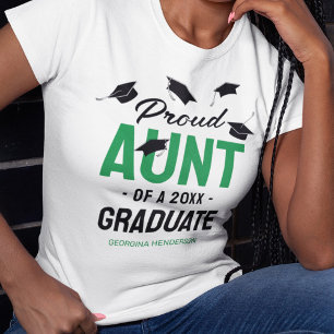 Camiseta Graduado de Black Green Aunt 2025