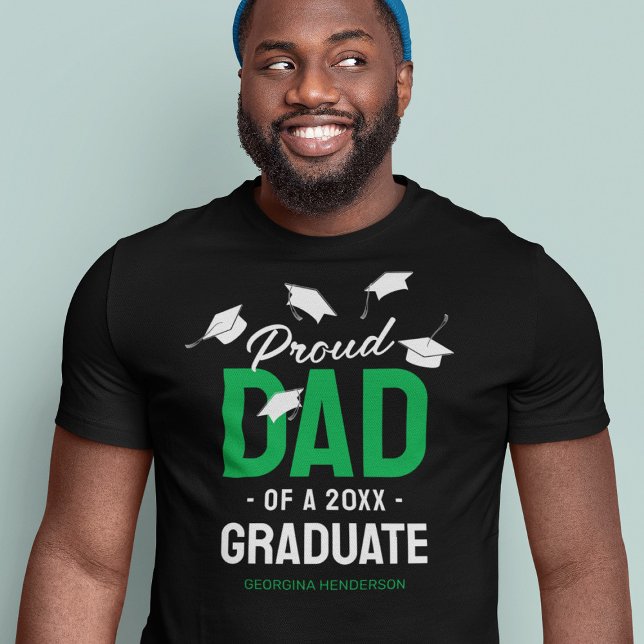 Camiseta Graduado de Black Green Orud Dad 2025 (Subido por el creador)