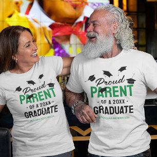 Camiseta Graduado de Black Green Proud Parent 2025