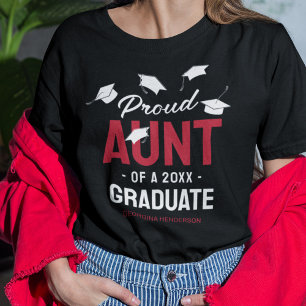 Camiseta Graduado de Black Red Orud Tía 2025