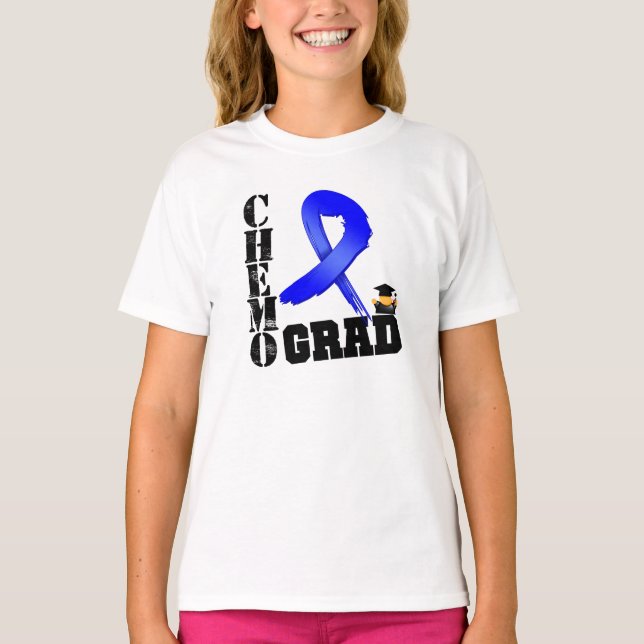 Camiseta Graduado de Chemo del cáncer de colon (Anverso)