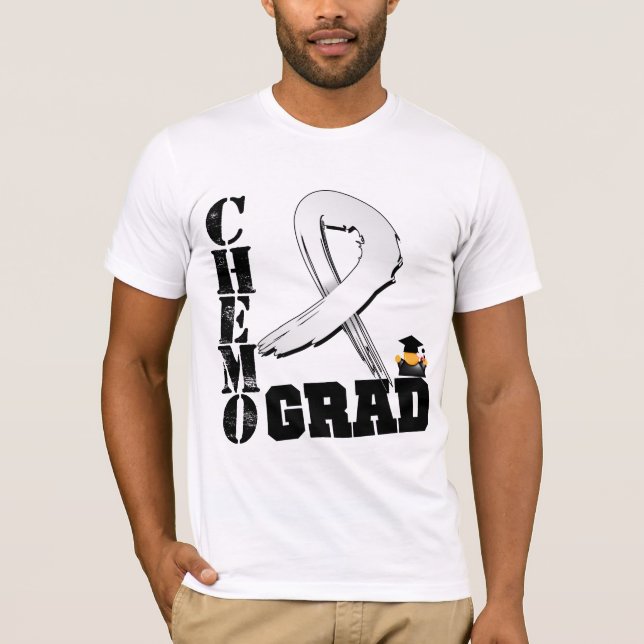 Camiseta Graduado de Chemo del cáncer de pulmón (Anverso)