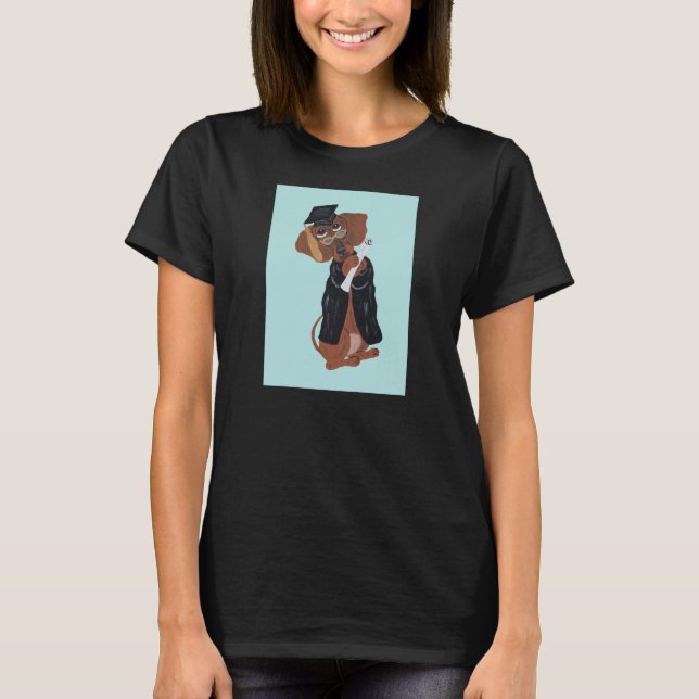 Camiseta Graduado de Dachshund (Anverso)