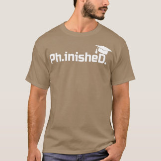 Camiseta Graduado de Doctorado PhinisheD, regalo de graduac