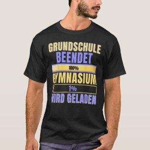 Camiseta Graduado De Escuela Primaria Finaliza La Carga De 