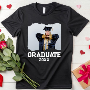 Camiseta Graduado De Foto personalizado Retro Clase Superio