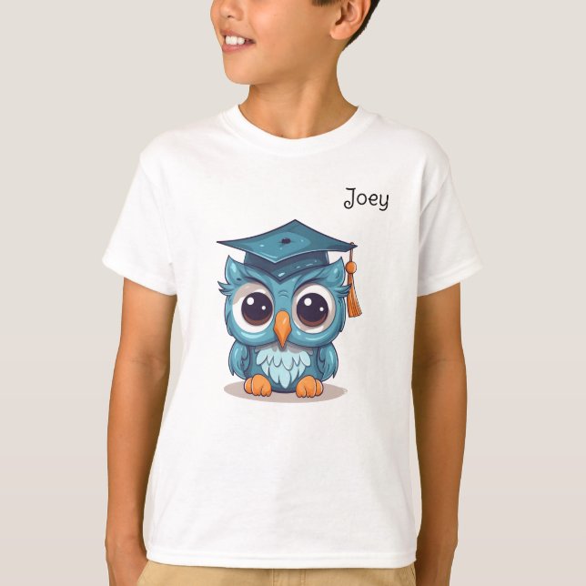 Camiseta Graduado de jardín de infancia de búho (Anverso)