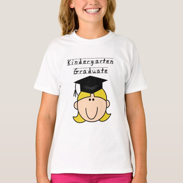 Camiseta Graduado de jardines de infancia de Chica rubio (Anverso)