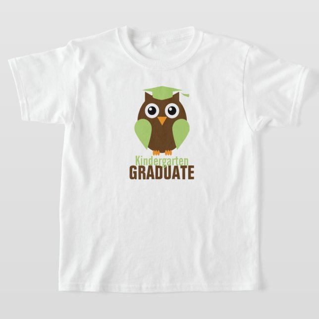 Camiseta Graduado de jardines de infancia de la lechuza ver (Distribución)