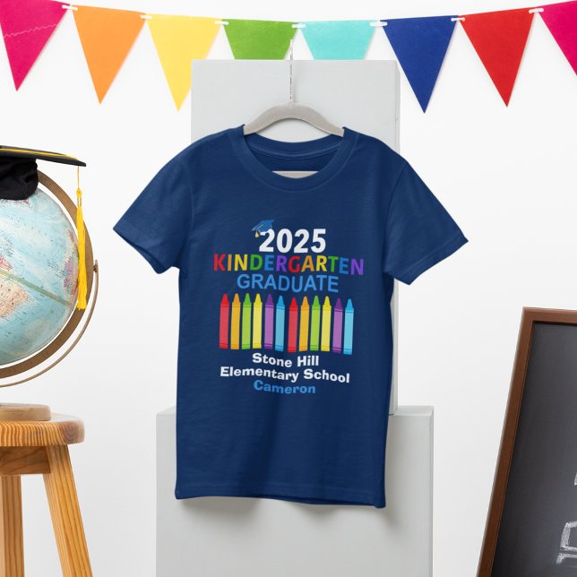 Camiseta Graduado de jardines de infancia Niños Azules Pers (Subido por el creador)
