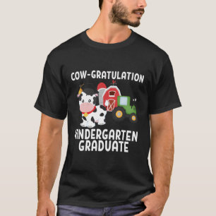 Camiseta Graduado de Kindergen Cow Farm Barnyard Tractor Gr