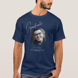 Camiseta Graduado de la clase 2024 Blue Photo Graduation Me