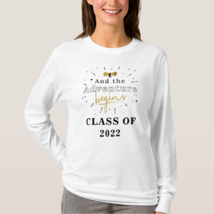Camiseta Graduado de la Clase de 2022 Y La Aventura Comienz