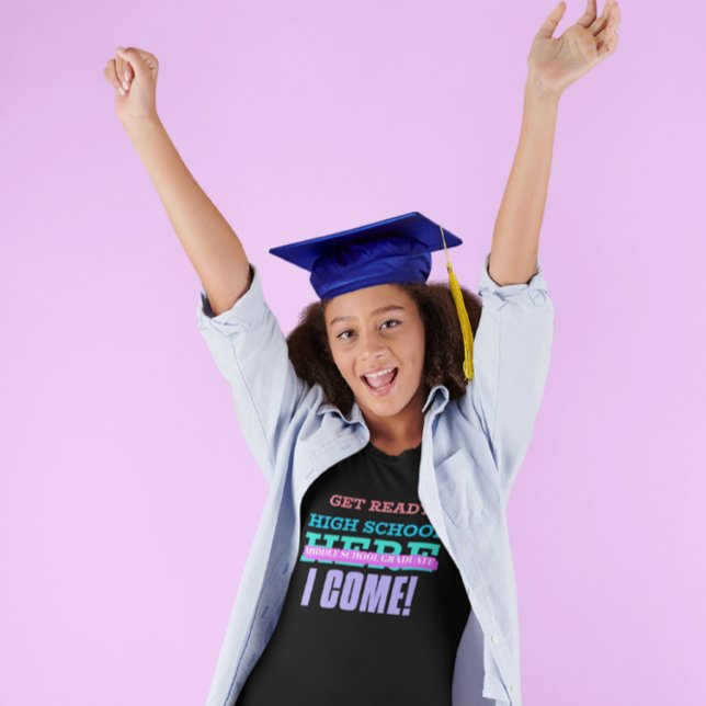 Camiseta Graduado de la Escuela Intermedia - Prepárate para (Subido por el creador)