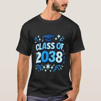 Camiseta Graduado de la promoción de 2038 Niño Jardín de in