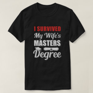 Camiseta Graduado de maestría de mi esposa