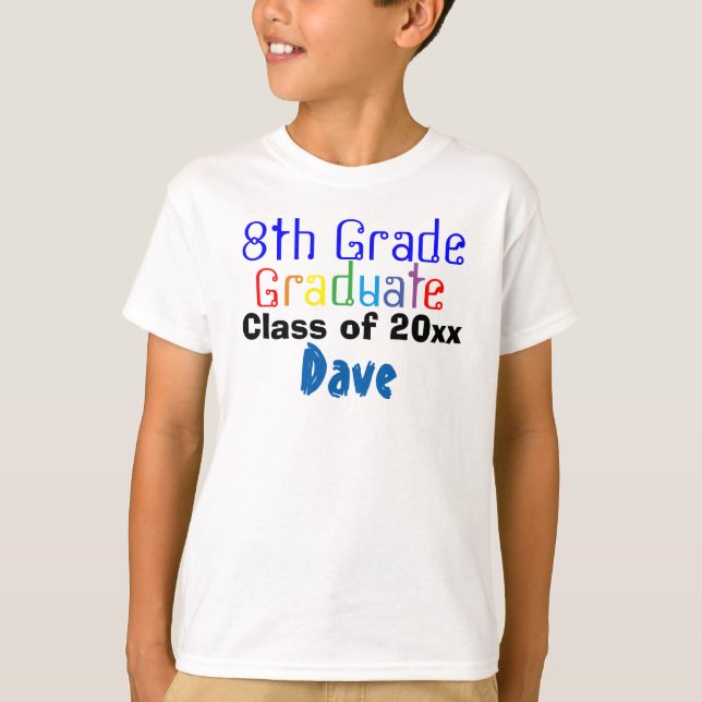 Camiseta Graduado De Ochivo Colorido (Anverso)