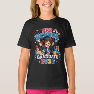 Camiseta Graduado de Preescolar 2026 Ceremonia de Graduació