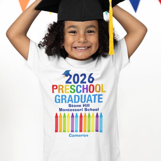 Camiseta Graduado de Preescolar 2026 Personalizado Lindo pa (Subido por el creador)
