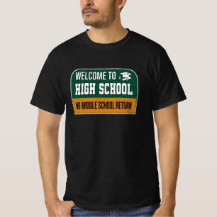 Camiseta Graduado de Rótulo de secundaria