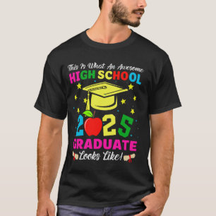 Camiseta Graduado de Secundaria Increíble Parece Clase 2025