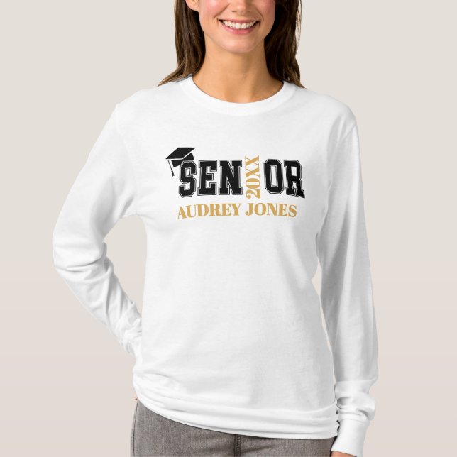 Camiseta Graduado de último año de cualquier año (Anverso)