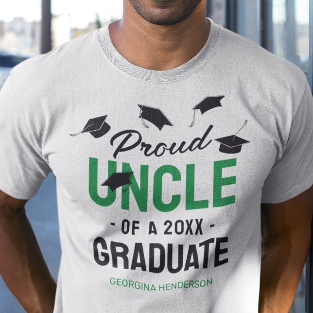 Camiseta Graduado del Black Green Proud Uncle 2025 (Subido por el creador)