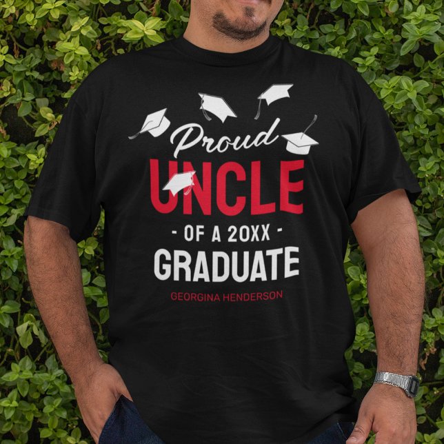 Camiseta Graduado del Black Red Orud Uncle 2025 (Subido por el creador)