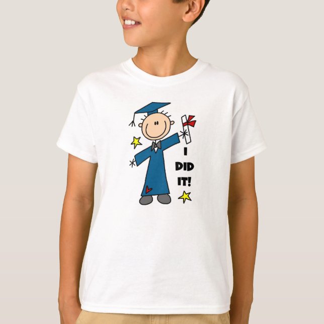 Camiseta Graduado del muchacho (Anverso)