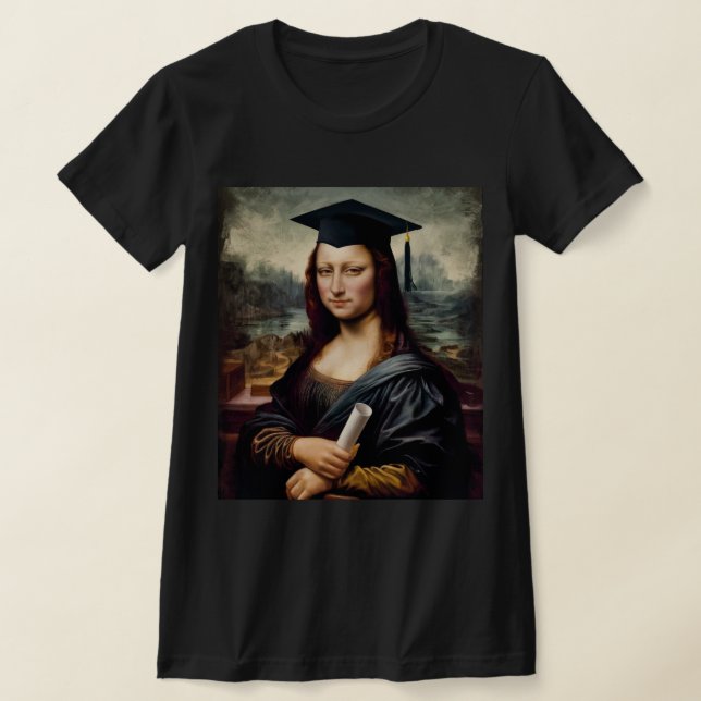 Camiseta Graduado divertido de Mona Lisa (Distribución)