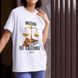 Camiseta Graduado en derecho divertido personalizado