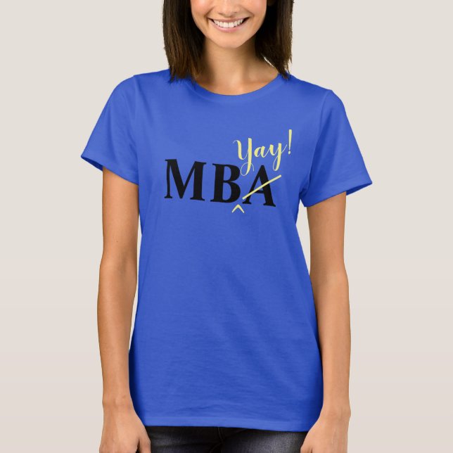 Camiseta Graduado entusiasta de MBA (Anverso)