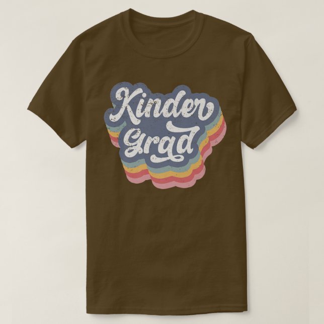Camiseta Graduado Graduado de Graduado Rainbow Kinder Gr (Diseño del anverso)