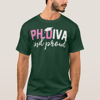 Camiseta Graduado Graduado Graduado Graduado Tees PhD Diva 