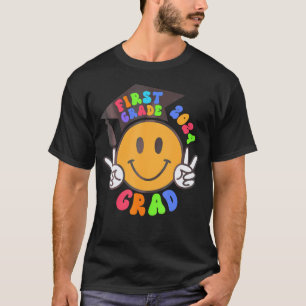 Camiseta Graduado Groovy 1º Graduado Happy Face 20