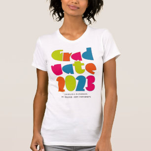 Camiseta Graduado Letras Modernas y Brillantes 2023