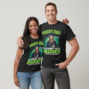 Camiseta Graduado Padres Mayores Foto Personalizada Bootleg