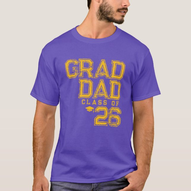 Camiseta Graduado papá | Clase de 2026 (Anverso)