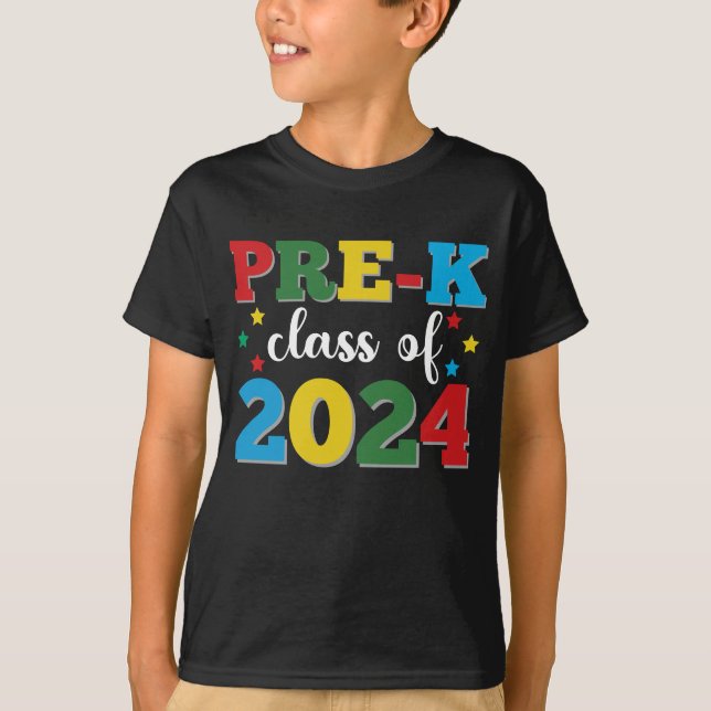 Camiseta Graduado Preescolar De 2024 (Anverso)