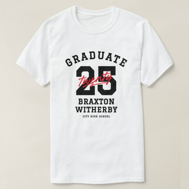Camiseta Graduado Real No Graduado Personalizado Cap (Diseño del anverso)