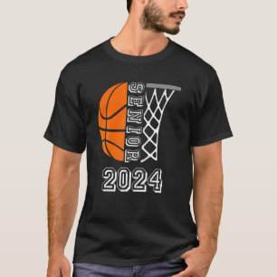 Camiseta Graduado Senior Class 2024 Graduación Basketball P