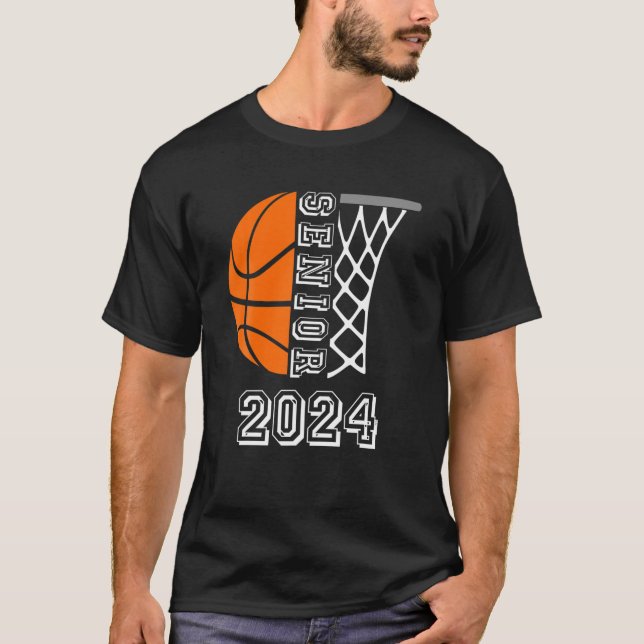 Camiseta Graduado Senior Class 2024 Graduación Basketball P (Anverso)