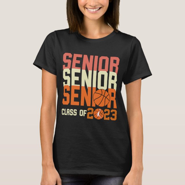Camiseta Graduado Senior Class de 2023 Basketball Player Gr (Anverso)