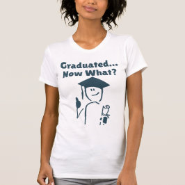Camiseta Graduado... ¿Y ahora qué? Graduación divertida en