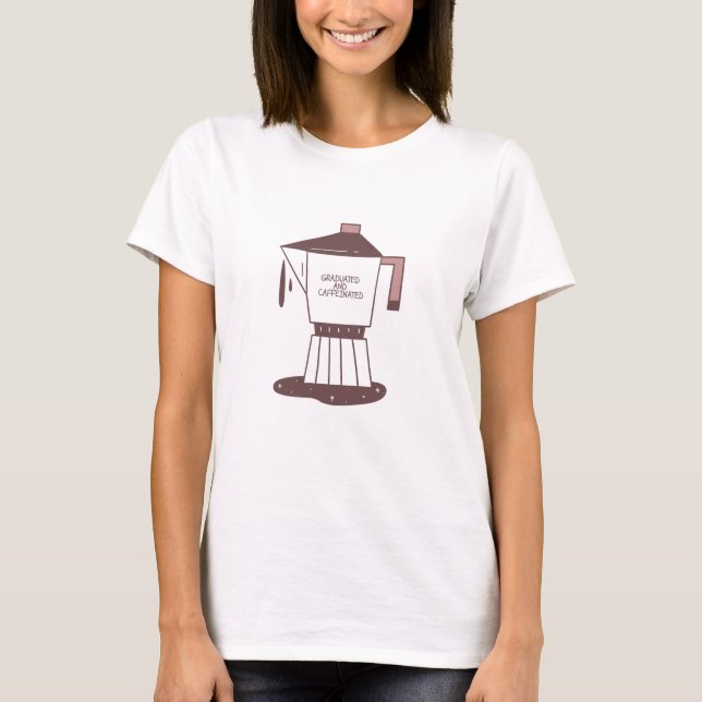 Camiseta Graduado Y Cafeinado (Anverso)