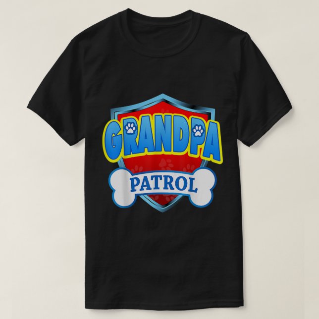 Camiseta Gradualidad Gratuita Patrulla - Perro Mamá, Papá P (Diseño del anverso)