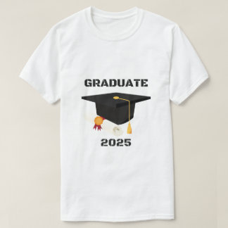 Camiseta GRADUATE 2025 TODAS las edades, géneros, tamaños,