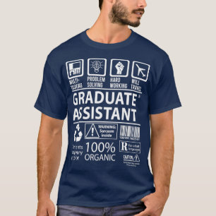 Camiseta Graduate Assistant MultiTasking Certified Job Gift