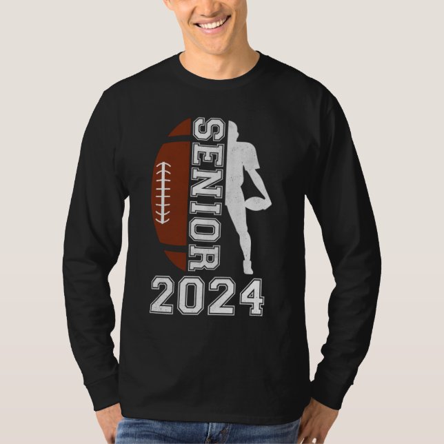 Camiseta Graduate Senior Class 2024 Graduation American Foo (Anverso)