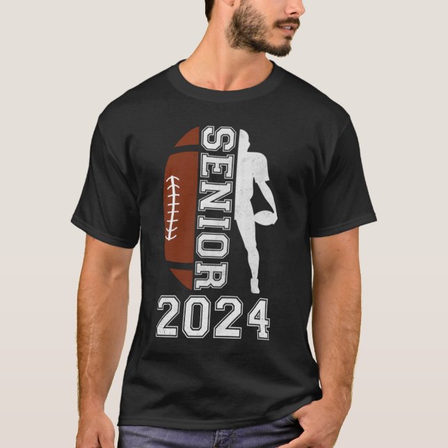 Camiseta Graduate Senior Class 2024 Graduation American Foo (Anverso)